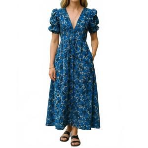 NEW FARYLINA cyana maxi dress in blue